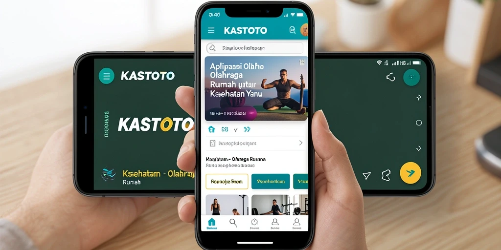 Tampilan antarmuka intuitif KASTOTO untuk olahraga di rumah.