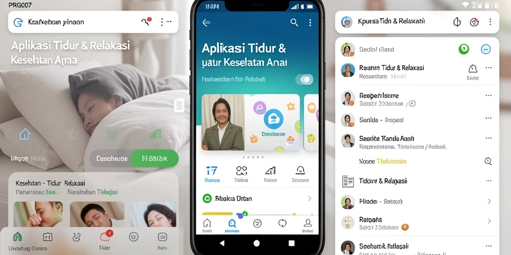 Antarmuka PRG007 yang sederhana dan menenangkan untuk tidur yang lebih baik.