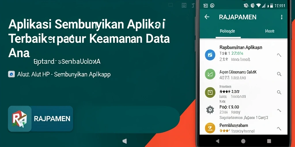 Tampilan antarmuka RAJAPAMEN untuk menyembunyikan aplikasi dengan mudah.